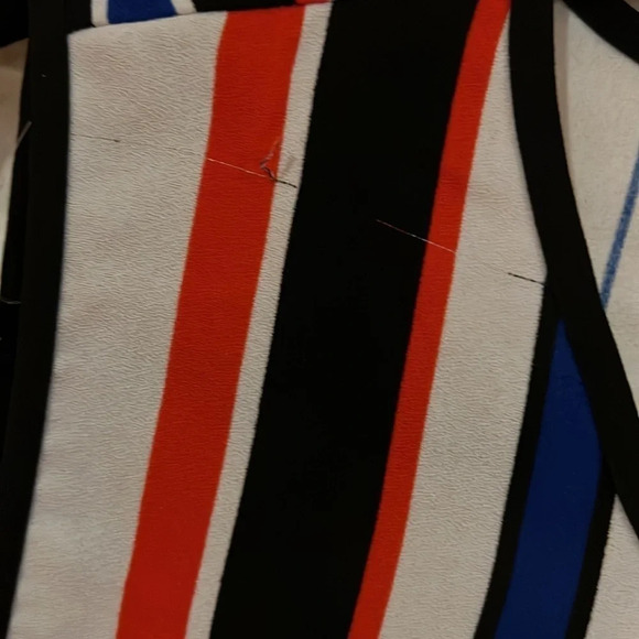 Vince  Camuto Sleeveless Tunic striped Blouse Sz L - Picture 4 of 13